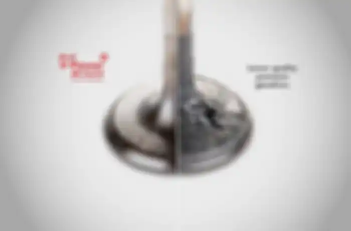 Komparasi klep pakai Shell V-Power Nitro Plus dengan bensin kualitas rendah