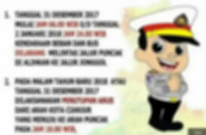 Himbauan polisi untuk masyarakat yang akan liburan ke Puncak, Bogor