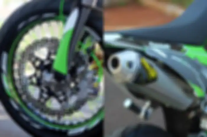 Pelek Takasago Asia dipasang di Kawasaki KLX230