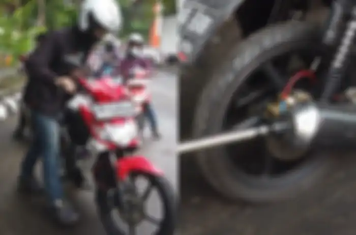 Honda Blade usia 12 tahun ikut uji emisi motor di Jakarta 