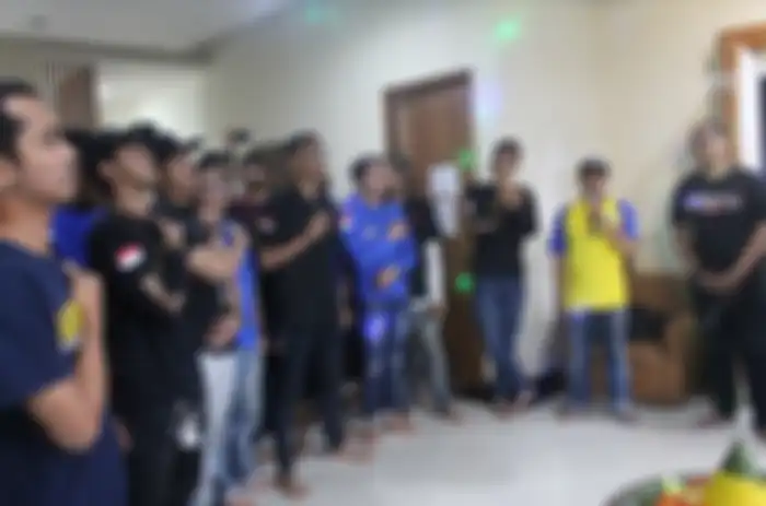 Prosesi sebelum pemotongan tumpeng ARCI Bekasi Chapter