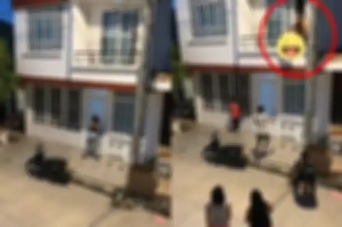Takut kepergok berhubungan seksual oleh pacarnya, pria ini nekat minta selingkuhan kabur dari lantai dua