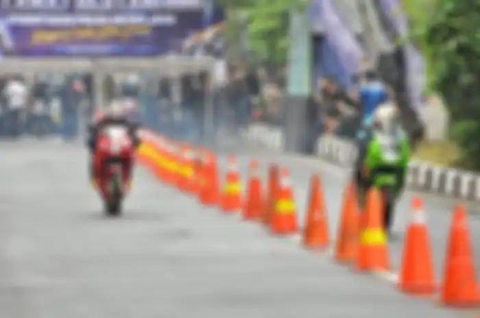 Salah satu gelaran Street Race Polda Metro Jaya yang berlokasi di Ancol.