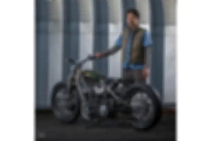 Motor Modifikasi Harley-Davidson Dyna garapan Takuya Aikawa dari bengkel Sureshot Jepang.