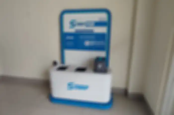SWAP station, tempat tukar baterai motor listrik Smoot.