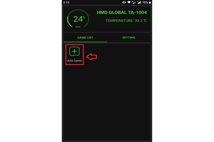 Klik Add Game
