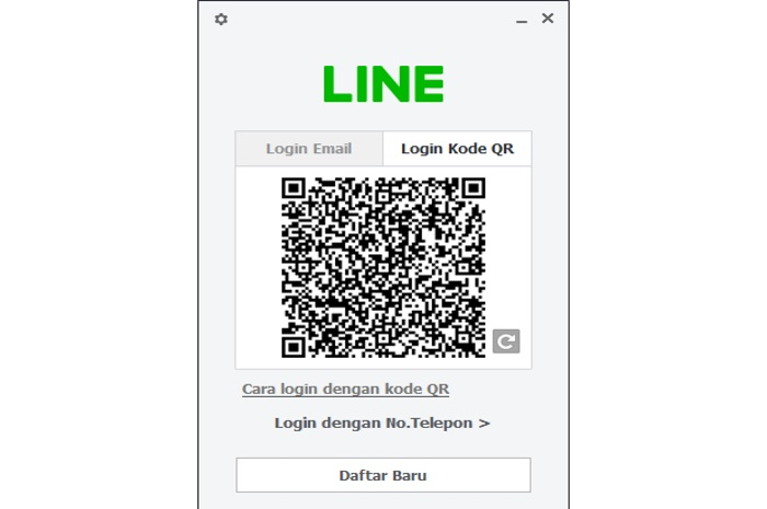 Login kode QR dengan memakai hp pasangan/target