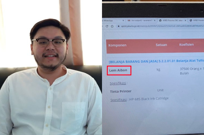 William Aditya Sarana, anggota DPRD DKI Jakarta yang bongkar kejanggalan anggaran Lem Aibon.
