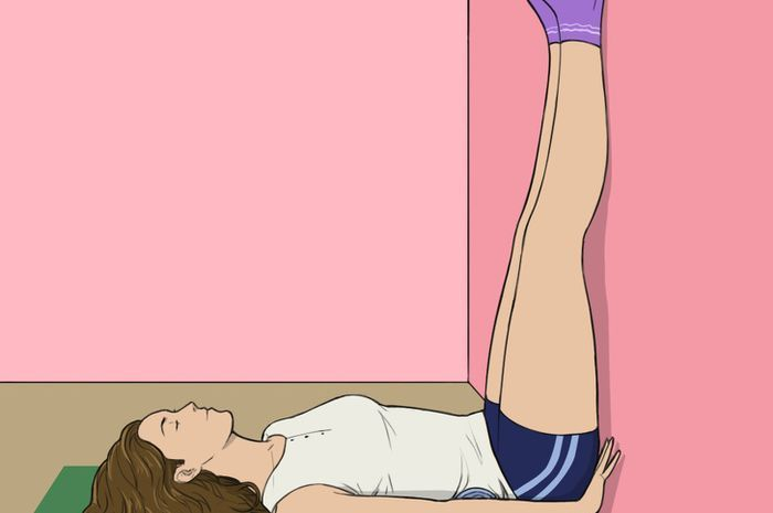 Ilustrasi-Tidur mengankat kaki.