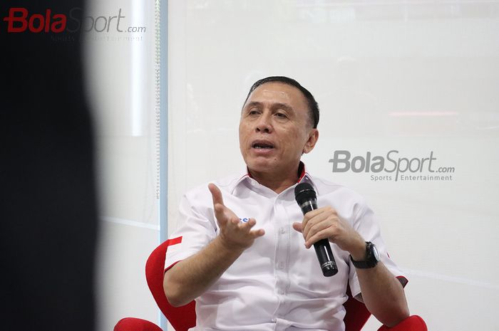 Ketua Umum PSSI, Mochamad Iriawan menyampaikan pemaparan mengenai kelanjutan Liga 1 2020 dan perkembangan timnas Indonesia