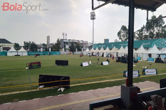 Suasana Lapangan Kota Barat, Solo, venue para-panahan ASEAN Para Games 2022