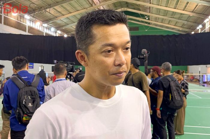 Legenda Bulu Tangkis Indonesia, Taufik Hidayat, yang ditemui di Pelatnas PBSI, Jakarta, Selasa (27/2/2024).