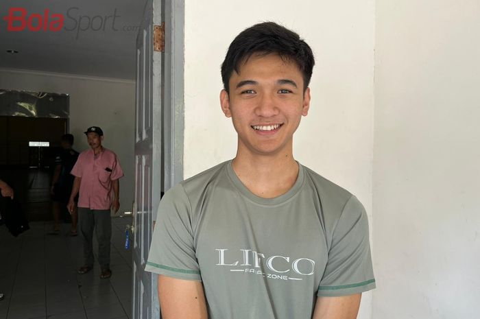 Atlet Timnas Voli Indonesia, Alfin Daniel Pratama, yang ditemui usai latihan di Padepokan Voli Sentul, Bogor, Selasa (13/8/2024).