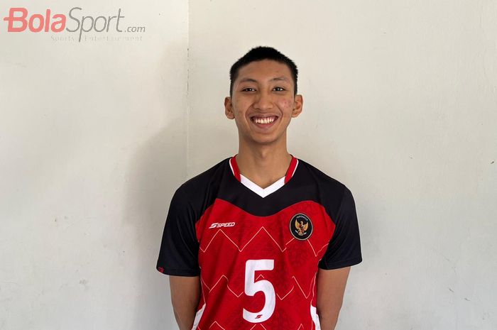 Atlet Timnas Voli Indonesia, Dawuda Alaihimas Salam, yang ditemui usai latihan di Padepokan Voli Sentul, Bogor, Selasa (13/8/2024).