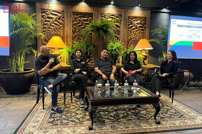 Talkshom NOC Indonesia bertajuk &ldquo;Growth Mindset in Sport Career&rdquo;, yang diselenggarakan di Sudirman, Jakarta, Selasa (17/12/2024).