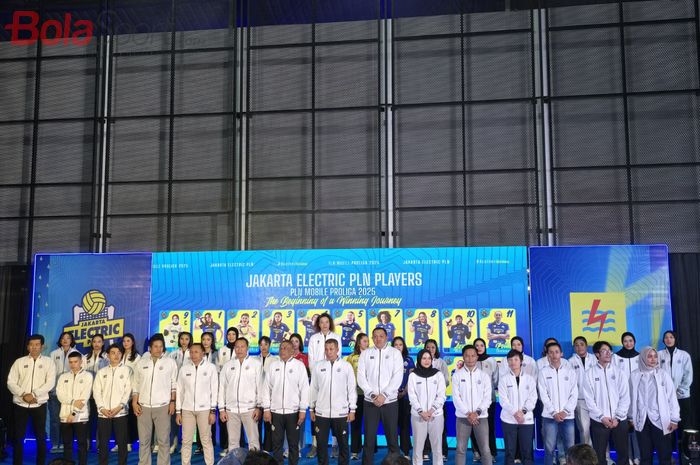 Grand Launching Tim Jakarta Electric PLN, yang diselenggarakan di GOR Jakarta ELectric PLN, Bandung, Sabtu (28/12/2024).