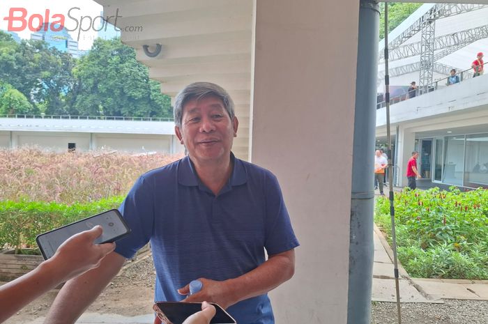 Pelatih bulu tangkis asal Indonesia, Herry Iman Pierngadi (Herry IP), di Istora Senayan, Jakarta, Minggu (26/1/2025).