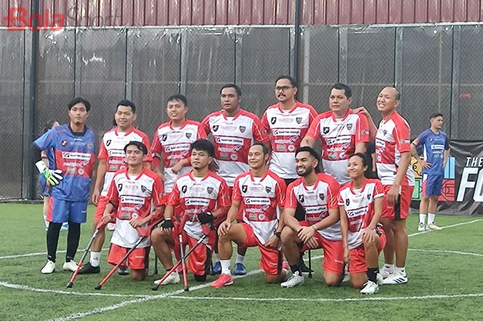 Charity match oleh JebreeetMedia yang diselenggarakan di Bintaro, Tangerang Selatan, Sabtu (12/4/2025).