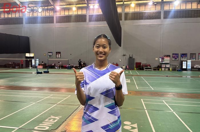 Atlet Tunggal Putri Bulu Tangkis Indonesia, Putri Kusuma Wardani, yang ditemui saat simulasi Sudirman Cup 2025 di Pelatnas PBSI, Cipayung, Jakarta Timur, Senin (21/4/2025).