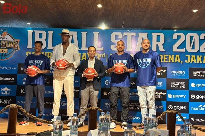 Konferensi Pers IBL All Star 2025 yang diselenggarakan di Senayan, Jakarta, Selasa (22/4/2025).