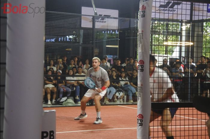 Suasana laga final kategori Men's Drawing Open, Sirkuit Indonesia Open 2025, yang diselenggarakan di Bandung, Minggu (27/7/2025).