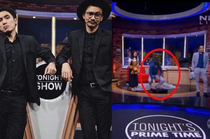 Desta dan Vincent memandu acara Tonight's Show