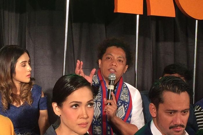 Arie Kriting saat ditemui Grid.ID dalam konferensi pers usai gala premiere film Gila Lu Ndro yang digelar secara meriah di Epicentrum, Kuningan, Jakarta Selatan, Sabtu (8/9/2018).