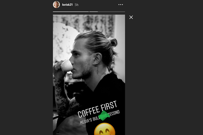 Instastory Loris Karius.