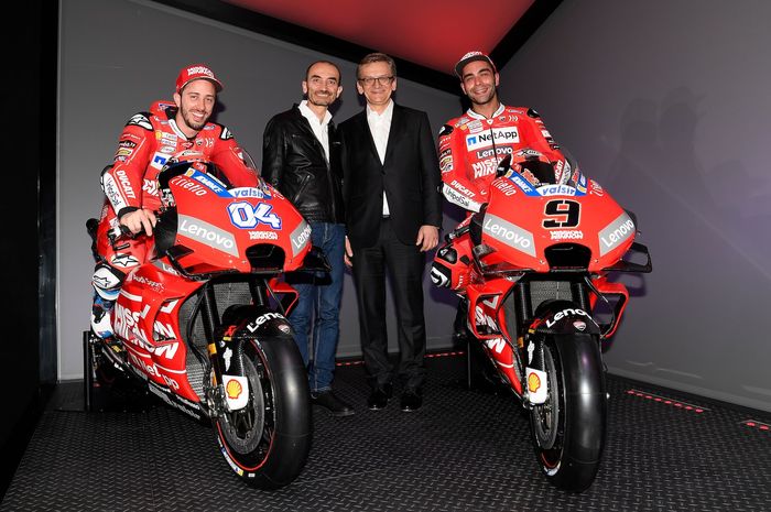 Peluncuran resmi tim Ducati untuk MotoGP 2019 yang dihadiri Andrea Dovizioso dan Danilo Petrucci.