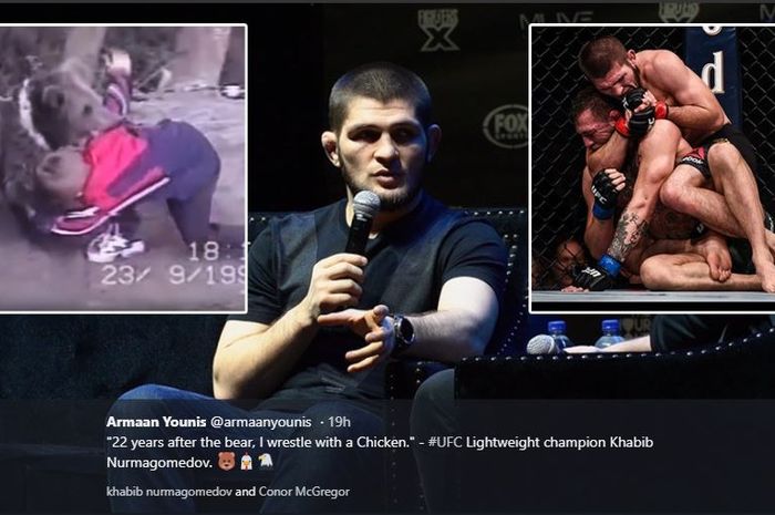 Khabib Nurmagomedov memberikan sindiran kepada Conor McGregor saat berada di Australia.