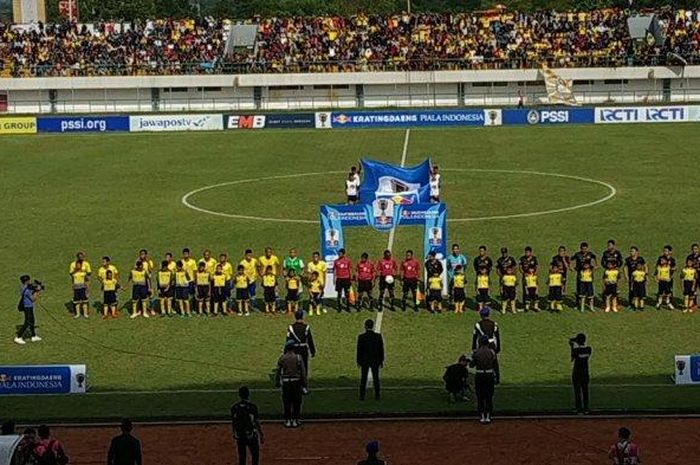 Barito Pra vs PSS Sleman Piala Indonesia di Stadion Demang Lehman Martapura pada Rabu (23/1/2019). 