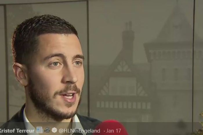 Penyerang sayap Chelsea, Eden Hazard.