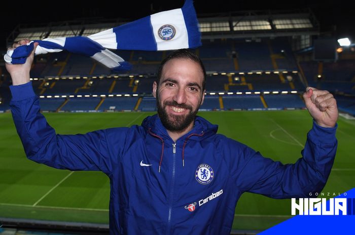 Penyerang anyar Chelsea, Gonzalo Higuain.