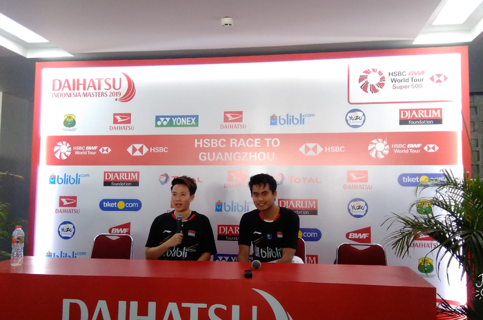 Tontowi Ahmad/Liliyana Natsir di Indonesia Masters 2019, Jumat, (25/01/2019).