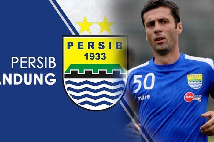 Miljan Radovic ketika masih membela Persib Bandung