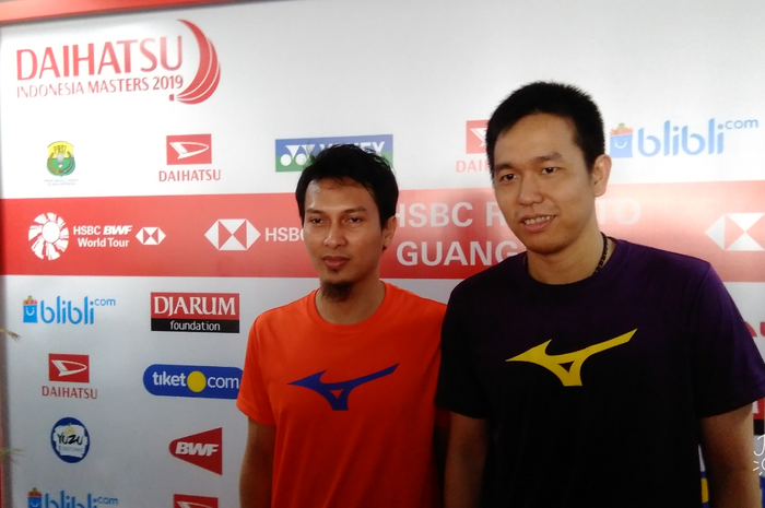 Muhammad Ahsan/Hendra Setiawan di Indonesia Masters 2019, Sabtu, (26/01/2019).