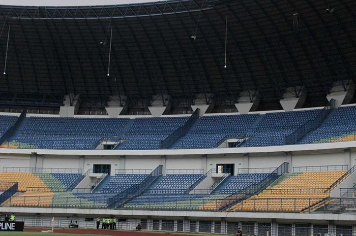 Kondisi markas Persib Bandung di Stadion Gelora Bandung Lautan Api (GBLA), Bandung.