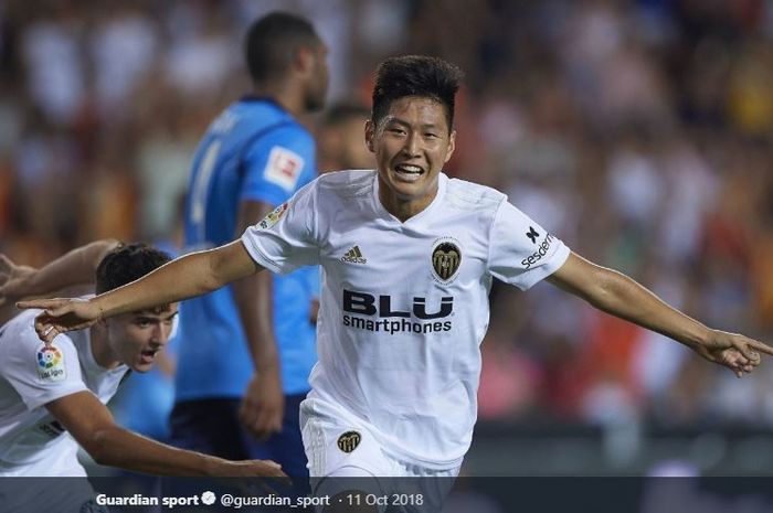 Gelandang serang Valencia asal Korea Selatan, Lee Kang-in.