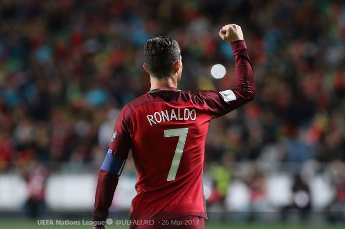 Megabintang timnas Portugal dan Juventus, Cristiano Ronaldo.