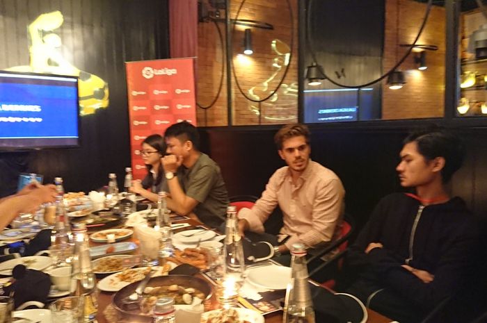 Rodrigo Gallego, Delegate of LaLiga Global Network Indonesia, di acara makan malam eksklusif, A Tapas Evening with LaLiga di Jakarta Selatan.