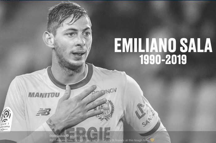 Emiliano Sala, jasadnya dikonfirmasi sebagai korban kecelakaan pesawat di Selat inggris.