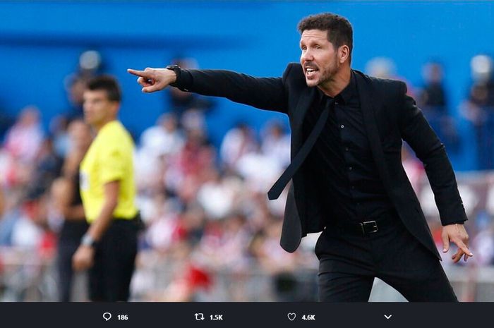 Pelatih Atletico Madrid, Diego Simeone menolak menyalahkan VAR sebagai biang keladi atas kekalahan timnya dari Real Madrid.