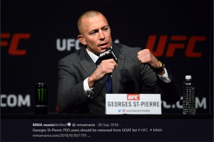 Petarung UFC kelas menengah, Georges St-Pierre.