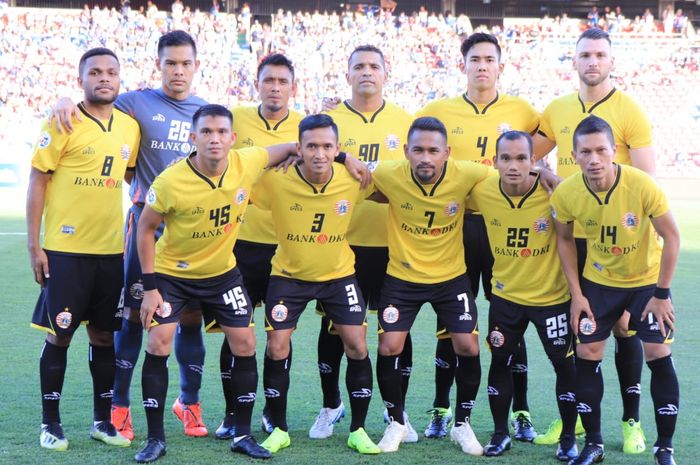 Skuat Persija yang menghadapi Newcastle Jets pada laga kualifikasi kedua Liga Champions Asia, Selasa (12/2/2019). Gagal di LCA, Persija Siap Mentas di Piala AFC 2019.