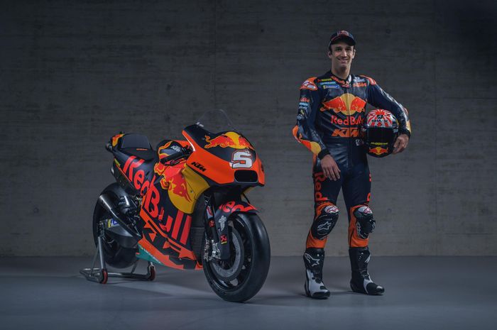 Johann Zarco menjalani sesi peluncuran tim KTM secara resmi di Austria, Selasa (12/2/2019).