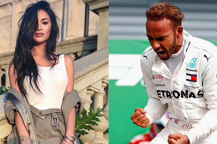 Jagat maya diguncang dengan bocornya video panas antara Nicole Scherzinger (kiri) dan Lewis Hamilton (kanan).