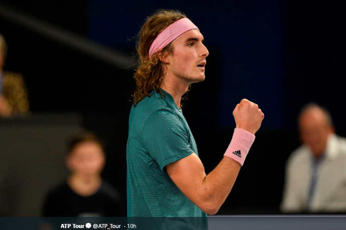 Petenis putra asal yunani, Stefanos Tsitsipas berhasil meraih gelar Open 13 di Marseille, Prancis, pada Minggu (24/2/2019).