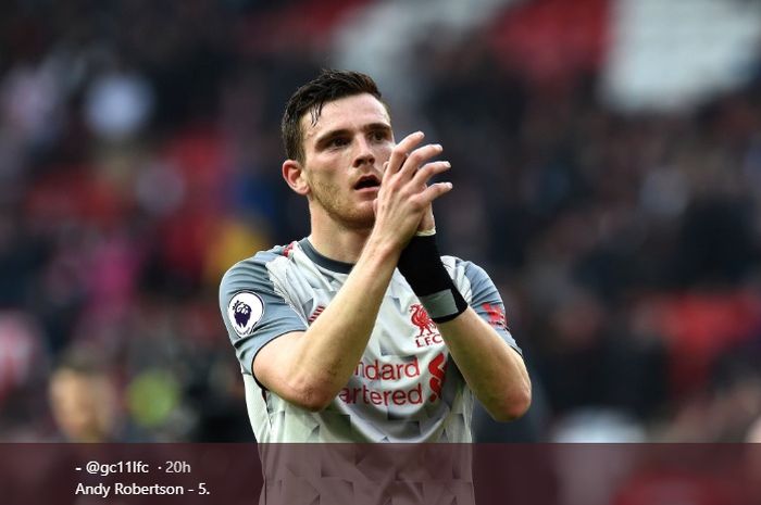 Bek sayap Liverpool, Andy Robertson, memberikan pesan peringatan kepada para pesaing Liverpool dalam perebutan gelar juara Liga Inggris.