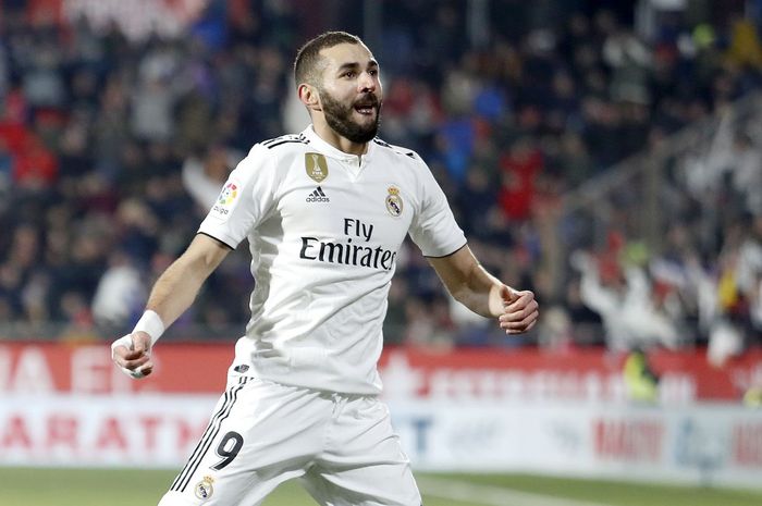 Penyerang Real Madrid, Karim Benzema.