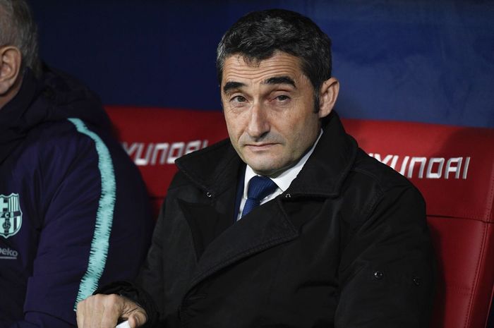 Pelatih Barcelona, Ernesto Valverde.